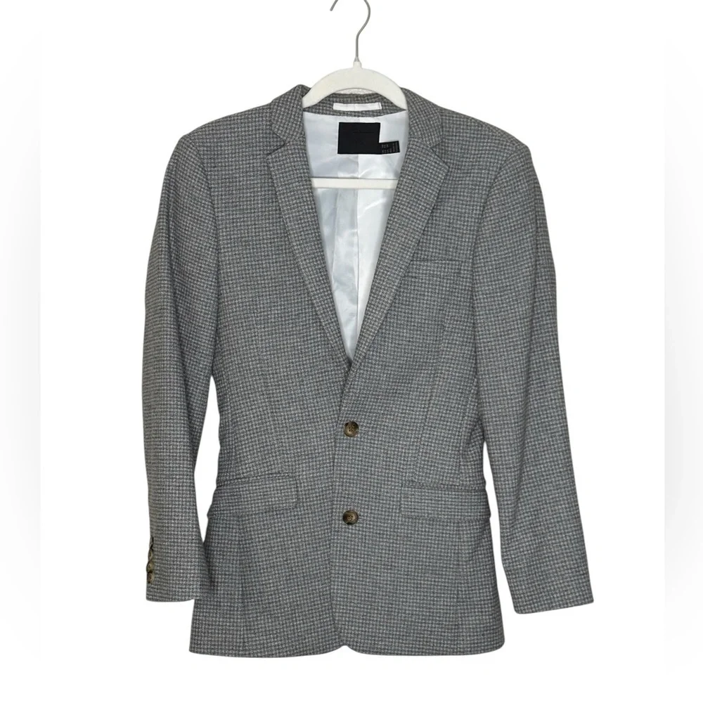ASOS Men’s Regular Fit Wool Blend Suit Jacket 34” Chest Charcoal